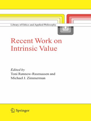 cover image of Recent Work on Intrinsic Value